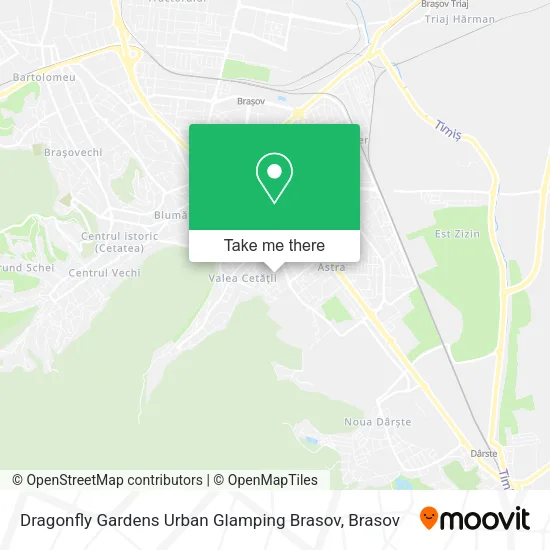 Dragonfly Gardens Urban Glamping Brasov map