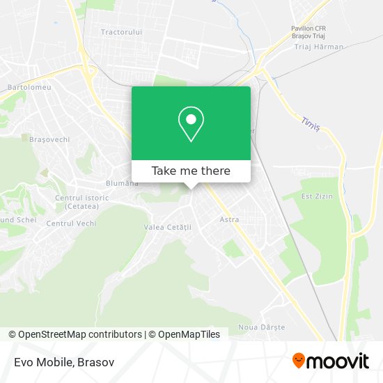 Evo Mobile map