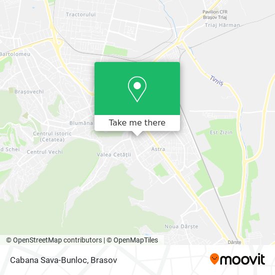 Cabana Sava-Bunloc map
