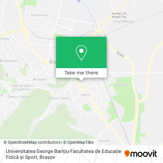 Universitatea George Barițiu-Facultatea de Educație Fizică și Sport map