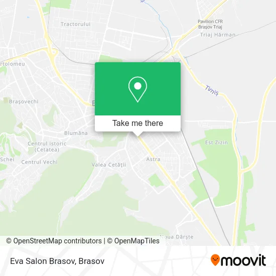 Eva Salon Brasov map