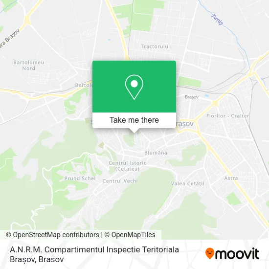 A.N.R.M. Compartimentul Inspectie Teritoriala Brașov map