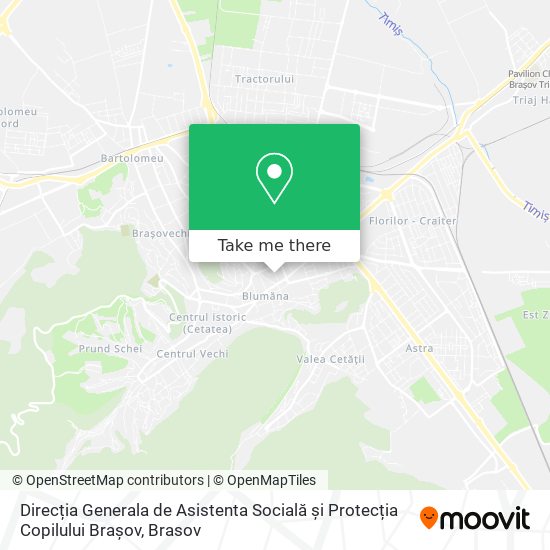 Direcția Generala de Asistenta Socială și Protecția Copilului Brașov map