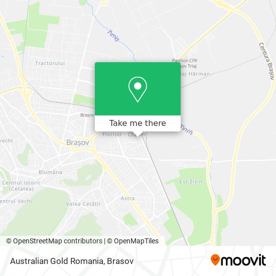 Australian Gold Romania map