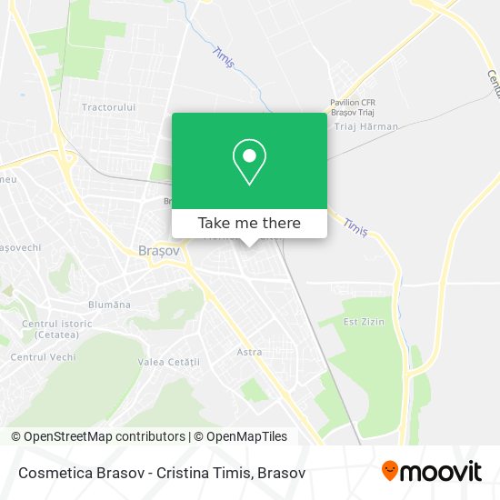 Cosmetica Brasov - Cristina Timis map