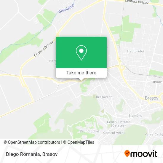 Diego Romania map