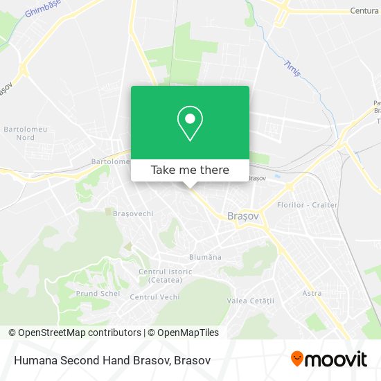 Humana Second Hand Brasov map