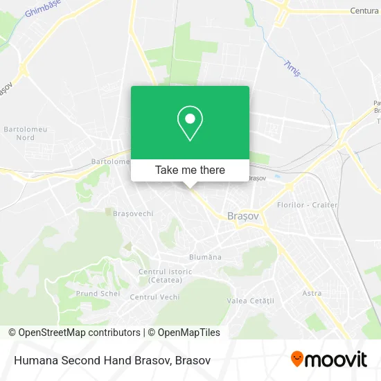 Humana Second Hand Brasov map