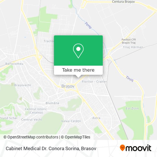 Cabinet Medical Dr. Conora Sorina map