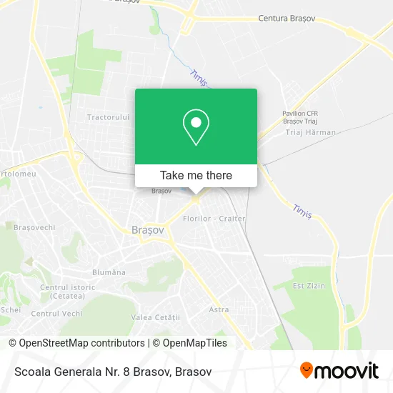 Scoala Generala Nr. 8 Brasov map