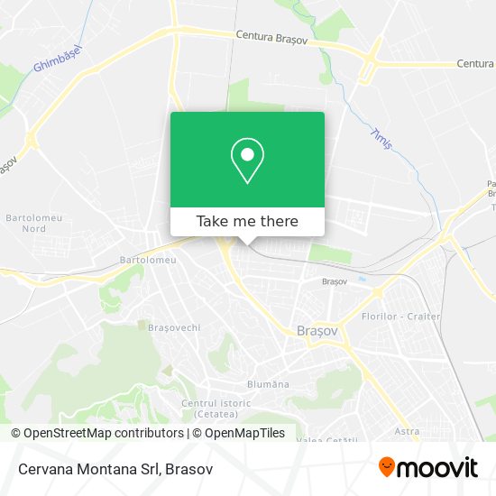 Cervana Montana Srl map