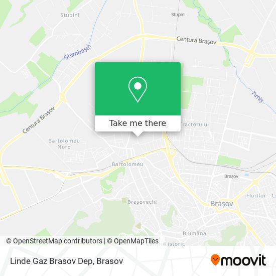 Linde Gaz Brasov Dep map