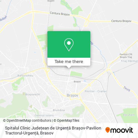 Spitalul Clinic Județean de Urgență Brașov-Pavilion Tractorul-Urgență map