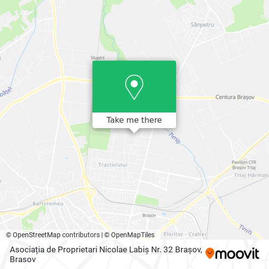Asociația de Proprietari Nicolae Labiș Nr. 32 Brașov map