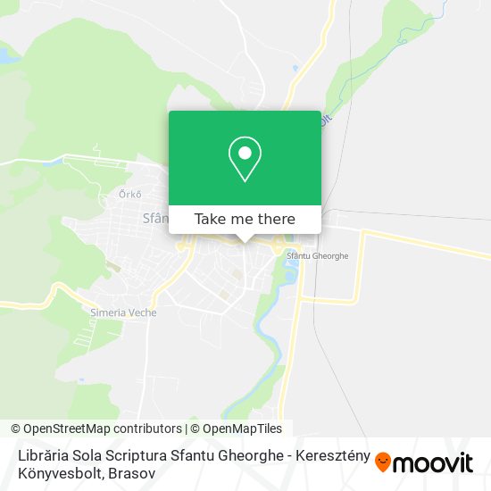 Librăria Sola Scriptura Sfantu Gheorghe - Keresztény Könyvesbolt map