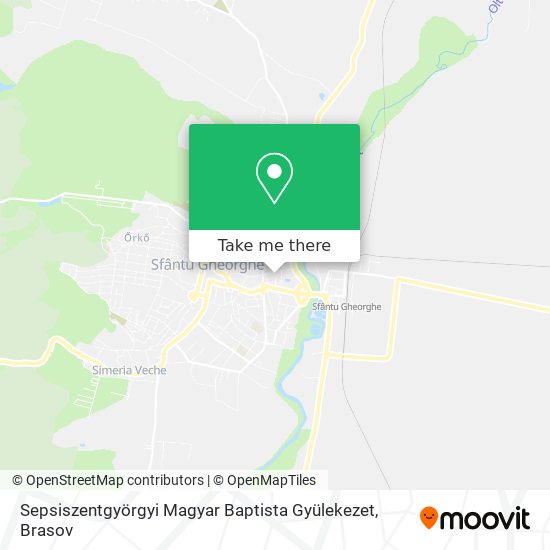 Sepsiszentgyörgyi Magyar Baptista Gyülekezet map