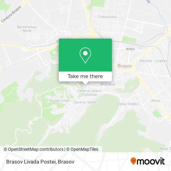 Brasov Livada Postei map