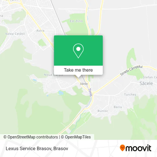 Lexus Service Brasov map
