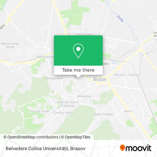 Belvedere Colina Universității map