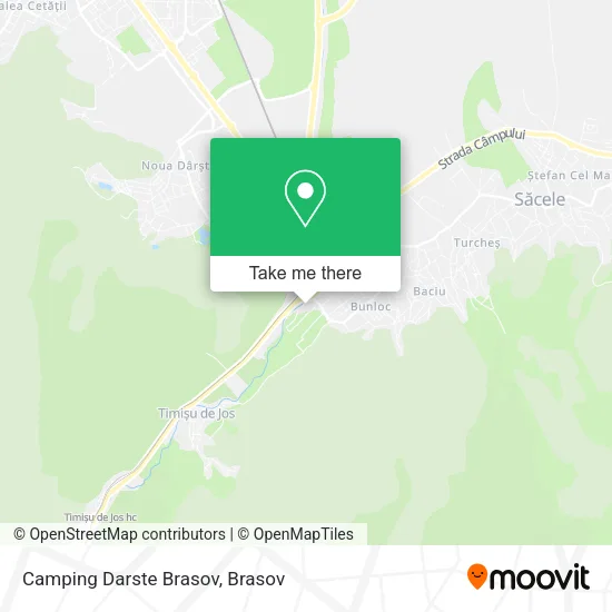 Camping Darste Brasov map