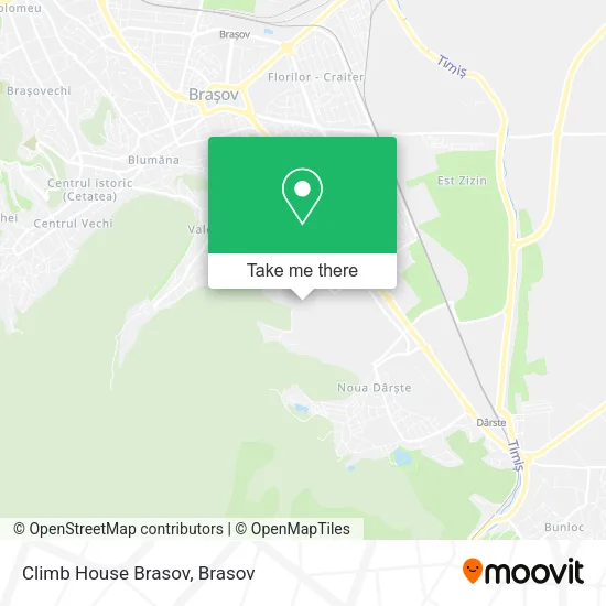 Climb House Brasov map