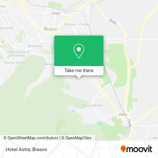 Hotel Astra map