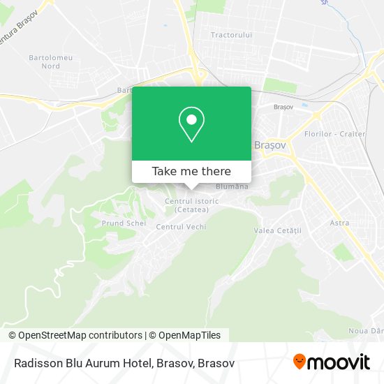 Radisson Blu Aurum Hotel, Brasov map