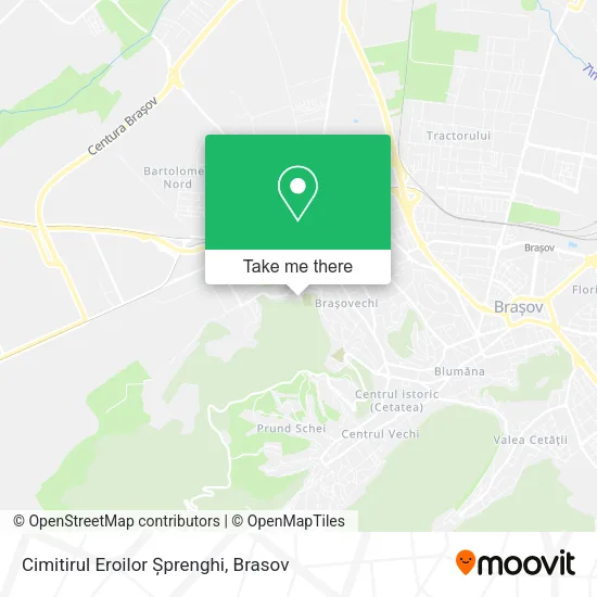 Cimitirul Eroilor Șprenghi map