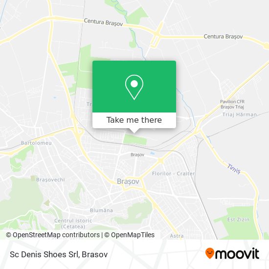 Sc Denis Shoes Srl map