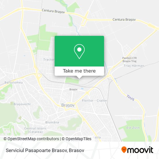 Serviciul Pasapoarte Brasov map