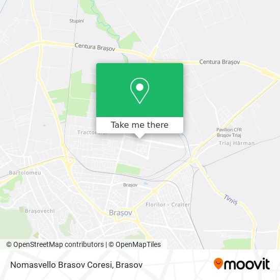 Nomasvello Brasov Coresi map