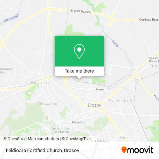 Feldioara Fortified Church map