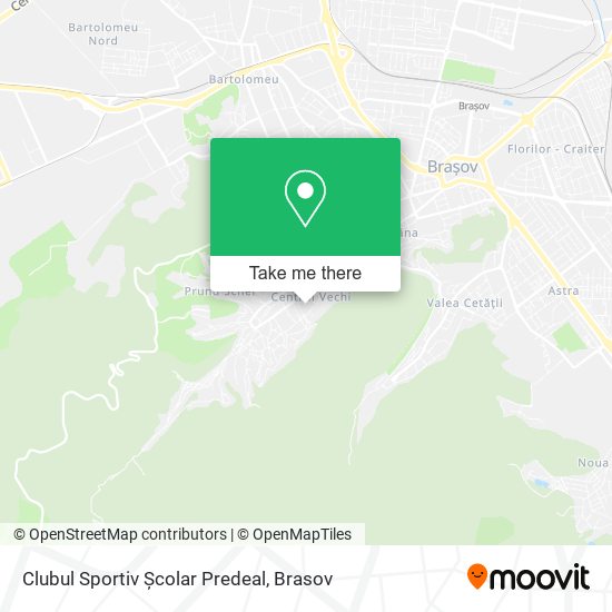 Clubul Sportiv Școlar Predeal map