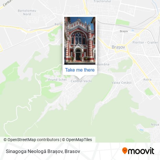 Sinagoga Neologă Brașov map