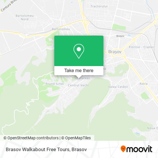 Brasov Walkabout Free Tours map