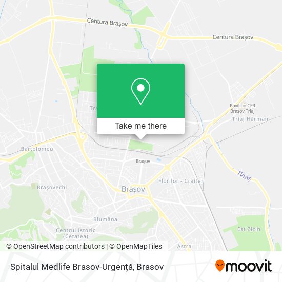 Spitalul Medlife Brasov-Urgență map