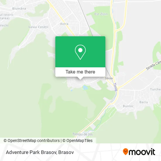 Adventure Park Brasov map