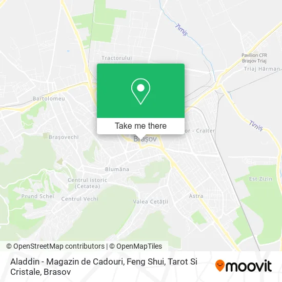 Aladdin - Magazin de Cadouri, Feng Shui, Tarot Si Cristale map