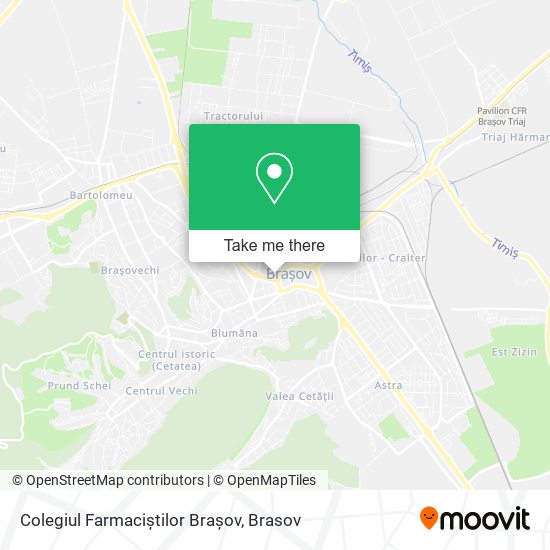 Colegiul Farmaciștilor Brașov map