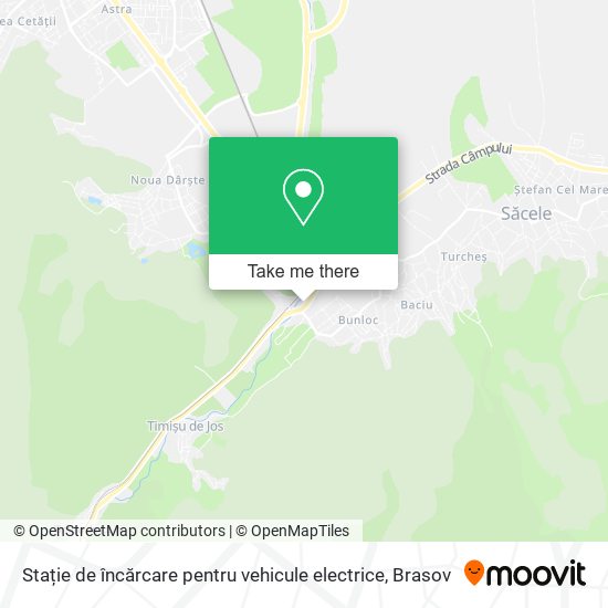 Stație de încărcare pentru vehicule electrice map