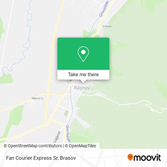 Fan Courier Express Sr map