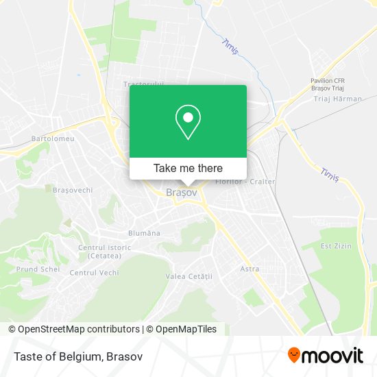 Taste of Belgium map