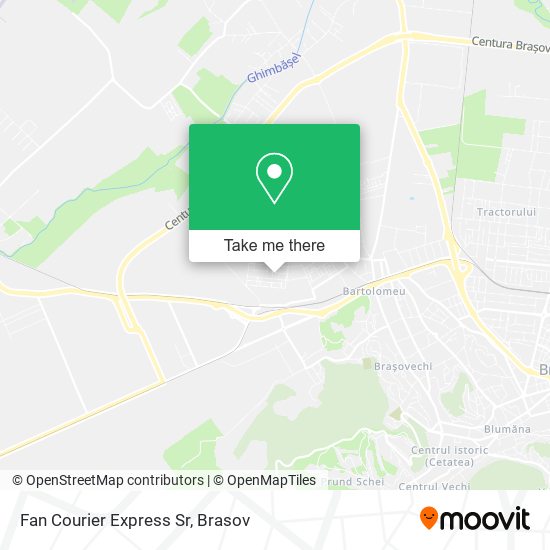 Fan Courier Express Sr map