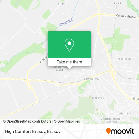 High Comfort Brasov map