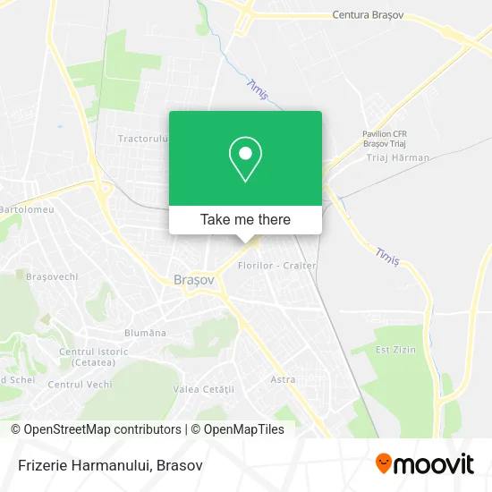 Frizerie Harmanului map