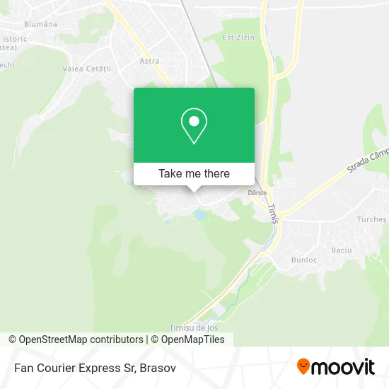Fan Courier Express Sr map