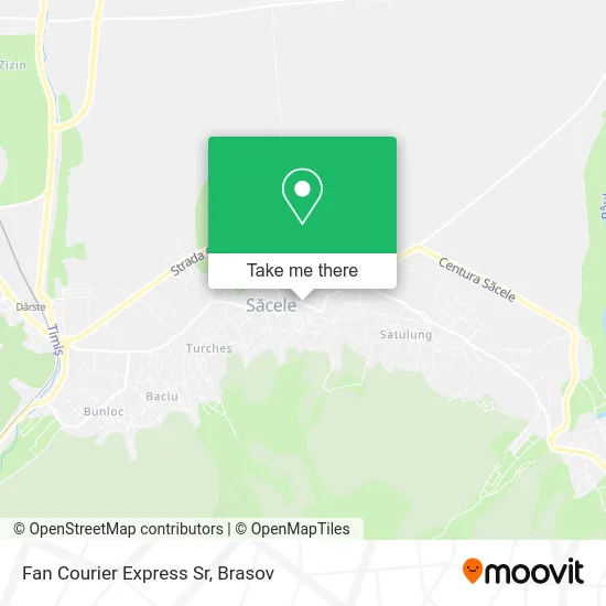 Fan Courier Express Sr map