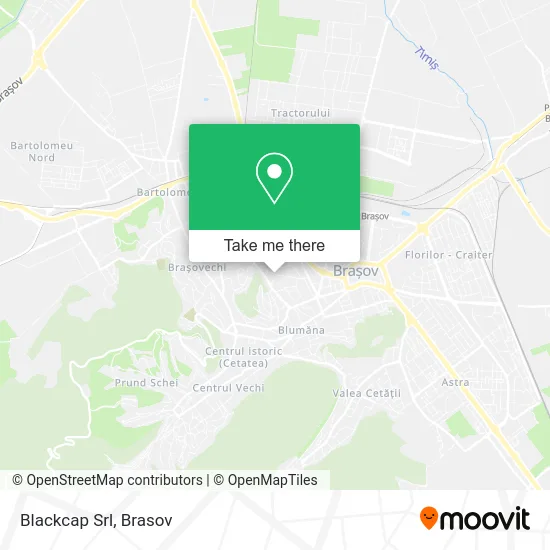 Blackcap Srl map