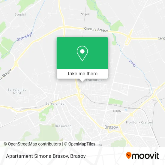 Apartament Simona Brasov map
