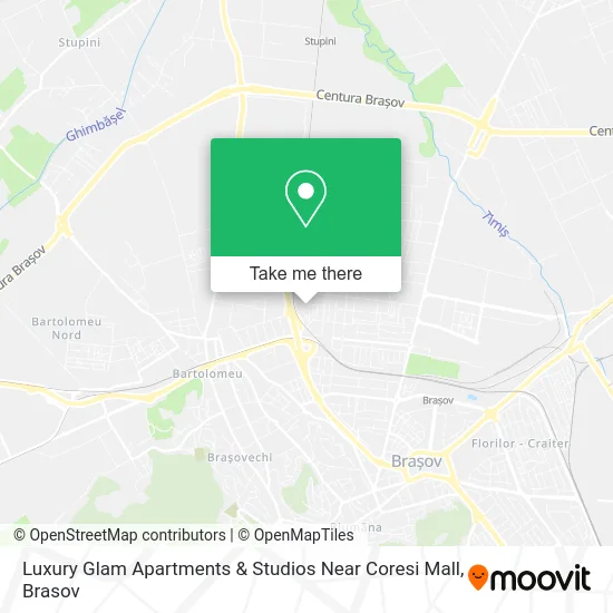 Luxury Glam Apartments & Studios Near Coresi Mall map